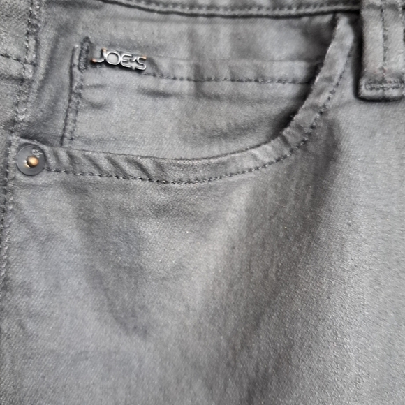 Joe's The Skinny  Black Coated Jeans in Fiona Wash   Size 27 - Picture 2 of 5
